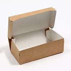 Коробка для десерта, крафтовая, 800 мл, 20 х 10 х 6,5 см 7434622