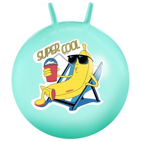 Мяч прыгун с рожками "Super Cool" 65 см, 520 гр, цвет бирюзовый в Донецке