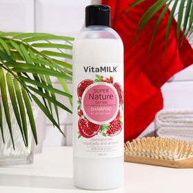 Шампунь VitaMilk, для волос Гранат, маточное молочко и миндаль серии Super nature, 500 мл