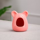 Кормушка для грызунов "Ушки", розовая, 10 см - фото 6849626