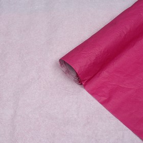 Бумага для упаковок, UPAK LAND, жатая, эколюкс, двухцветная, фуксия, розовый, белый, двустооронняя, рулон 1шт., 0,7 х 5 м