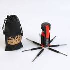 Фонарь-мультитул многофункциональный "Мастер на все руки", 6 LED, 7 отвёрток, 4  х 10 см 7412590 - фото 109648