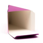 Набор сборных коробок в виде торта, фиолетовый, 12 х 8 х 6 см - фото 10568864