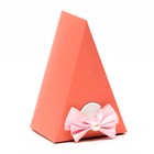 Набор сборных коробок в виде торта, розовый, 12 х 8 х 6 см 7322508