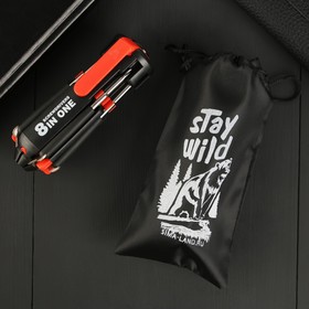 Фонарик-мультитул "Stay wild", 8 в 1 6964736