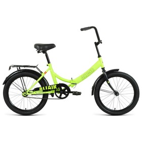 Велосипед 20" Altair City, 2022, цвет ярко-зеленый/черный, размер 14"