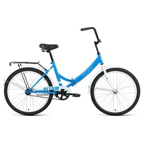Велосипед 24" Altair City, 2022, цвет голубой/белый, размер 16"