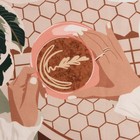 Набор подарочный "Десерт" полотенце 40х73см, прихватка 19х19см, магнит 11х7см - фото 800849566