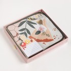 Набор подарочный "Десерт" полотенце 40х73см, прихватка 19х19см, магнит 11х7см - фото 800849572