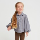 Рубашка детская MINAKU: Cotton collection цвет серый, р-р 116 - фото 800850647