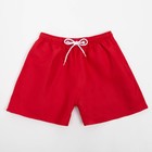 Плавки купальные детские MINAKU, цвет красный, рост 110-116 см - фото 4693314