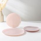 Набор столовый «Пастель», 7 предметов: 1 шт: d=30 см, 6 шт: d=21,5 см, цвет розовый - фото 8188604
