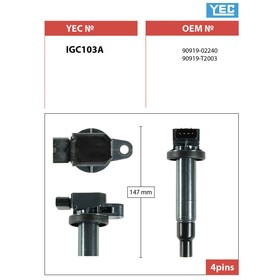Катушка зажигания YEC IGC103A 7660293