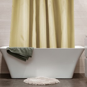 Штора для ванны «Каприз», размер 180х200 см, цвет бежевый