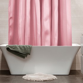 Штора для ванны Regina, размер 200х240 см, цвет розовый