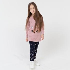 {{photo.Alt || photo.Description || 'Комплект для девочки (туника, брюки) Джунгли, цвет розовый/чёрный, рост 104 см'}}
