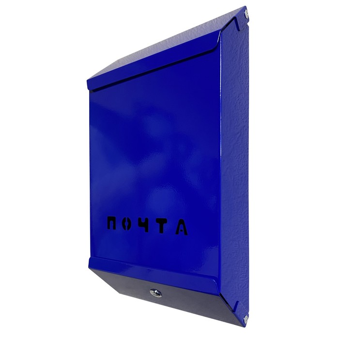 Почтовый ящик «Почта», размер 18,5х6х32 см, цвет синий