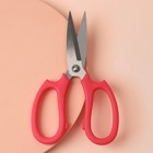 Ножницы закройные, скошенное лезвие, 8", 20 см, цвет розовый - фото 4635004