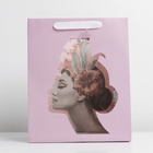 Пакет ламинированный с пластиковым окном «Лилия», 30,5 × 25 × 17,5 см 7183831