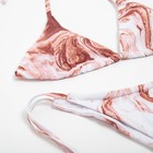 Купальник  женский раздельный MINAKU (футболка, топ, плавки), цвет розовый, размер 44 - фото 800859246