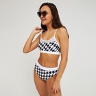 Купальный костюм раздельный MINAKU цвет белый/чёрный, р-р 46 - фото 800859465