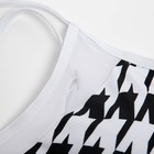 Купальный костюм раздельный MINAKU цвет белый/чёрный, р-р 46 - фото 800942349