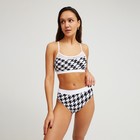 Купальный костюм раздельный MINAKU цвет белый/чёрный, р-р 46 - фото 800859466