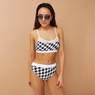 Купальный костюм раздельный MINAKU цвет белый/чёрный, р-р 46 - фото 800942344