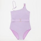 Купальник женский слитный MINAKU цвет сиреневый, размер 42 - фото 800859503