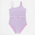 Купальник женский слитный MINAKU цвет сиреневый, размер 48 - фото 800859532