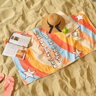 Полотенце пляжное Этель "Life is tough" 70*140 см,100% п/э, 250 г/м2 - фото 800942366