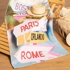 Полотенце пляжное Этель "Traveller" 70*140 см,100%п/э, 250гр/м2, - фото 800861313