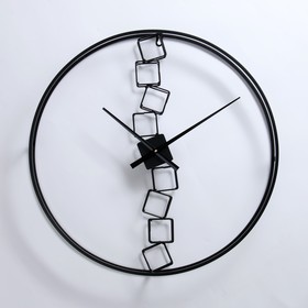 Wall clock, series: Loft, 60 x 6 cm