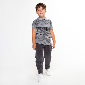 Джинсы для мальчика, цвет серый, рост 92 см