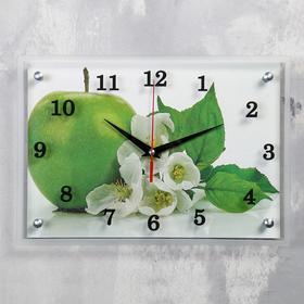 Часы настенные, серия: Кухня, "Яблоко", 25х35  см, микс