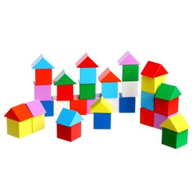 Кубики-треугольники, строительный набор.