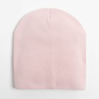 Шапка для девочки, цвет светло-розовый, размер 53-55 - фото 4695640