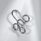 Пирсинг универсальный (фейк) "Абстракт" трилистник, цвет серебро (10 шт) - фото 803292947