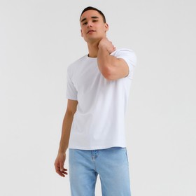 Футболка мужская MINAKU: Basic line MAN, цвет белый, р-р 50