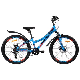 Велосипед 24" Navigator-430 MD, V010, цвет неоновый-синий, размер рамы 11,5"