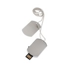 Флешка E 312 "жетон", 16 ГБ, USB2.0, чт до 25 Мб/с, зап до 15 Мб/с, серебристый - фото 4705968