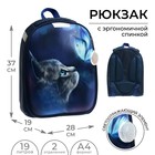 Рюкзак каркасный школьный, 37 х 28 х 19 см, Calligrata К "Котик" 7546911 - фото 7171898