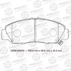 Колодки тормозные дисковые Avantech (противоскрипная пластина в компл.) AV745 7659406 - фото 109829
