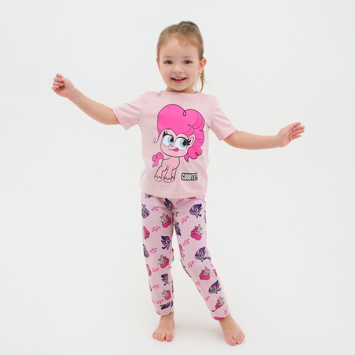 Пижама детская для девочки My Little Pony, рост 98-104 - фото 1757405