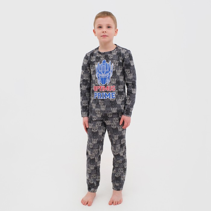 Пижама детская для мальчика Трансформеры, рост 98-104 - фото 1757481