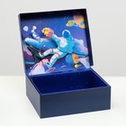 Подарочная 3D коробка "Космонавт" 32 х 28х 11 см 7149643