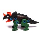 Конструктор винтовой «Динозавр», в клетке, цвет тёмно-зелёный - фото 800950539