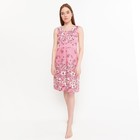 Платье домашнее женское , цвет розовый/голубой, размер 46 - фото 4841143