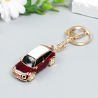 Брелок металл с карабином, эмаль, стразы "Красный кроссовер" 13х3 см - фото 800893002