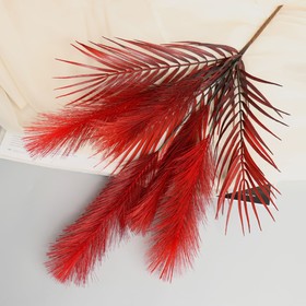 Декор "Перо и пальма" 72 см, красный